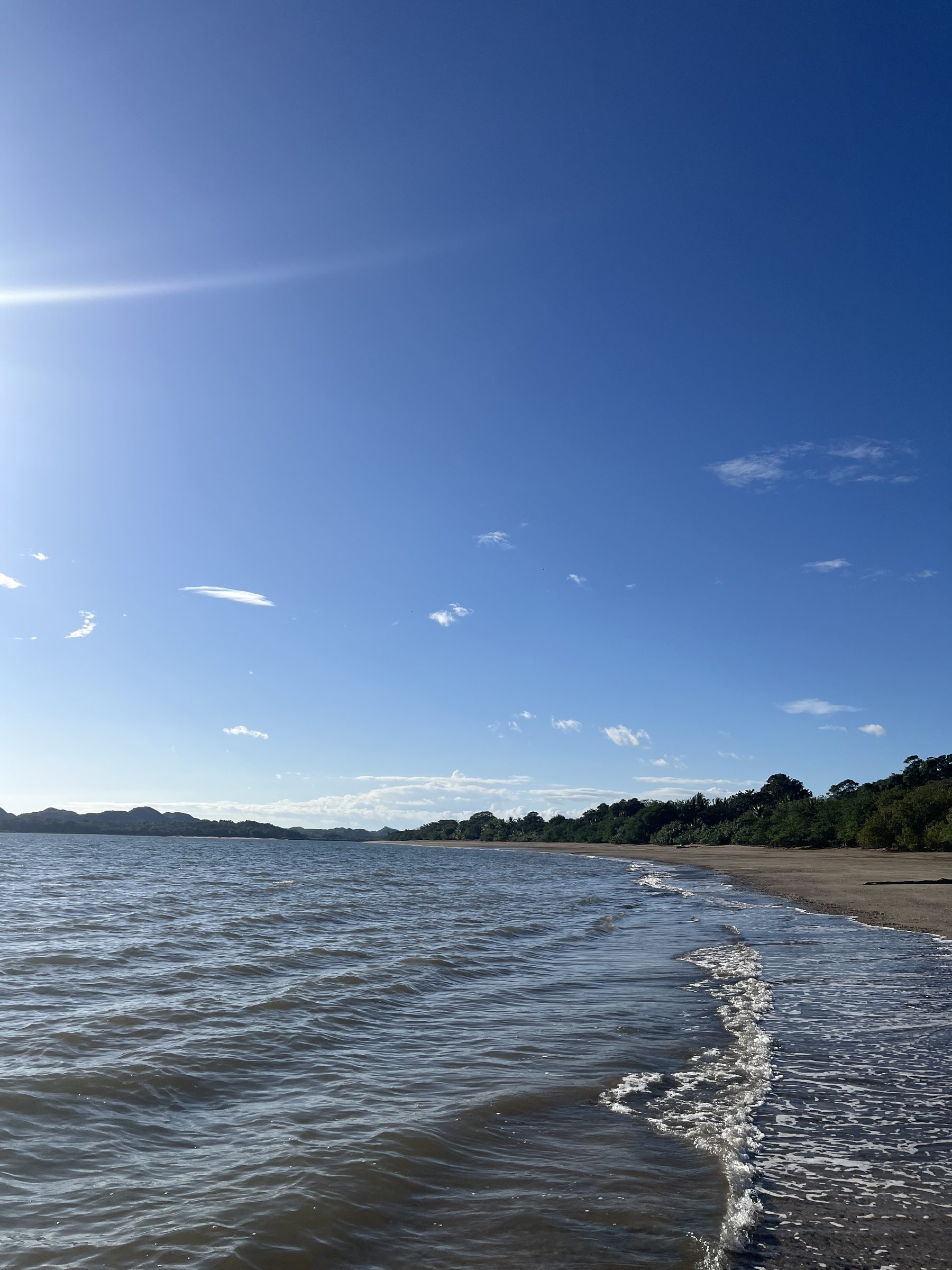Costa de Chiriquí al atardecer